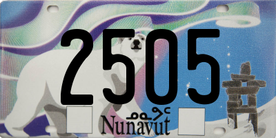 NU license plate 2505