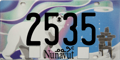 NU license plate 2535