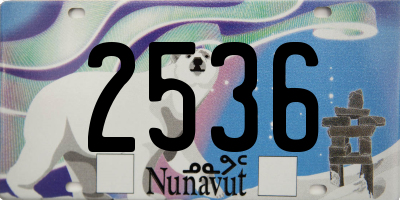 NU license plate 2536