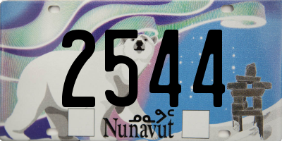 NU license plate 2544