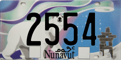 NU license plate 2554