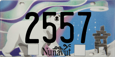 NU license plate 2557