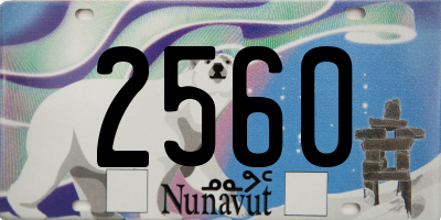 NU license plate 2560