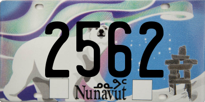 NU license plate 2562