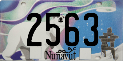 NU license plate 2563