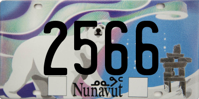 NU license plate 2566