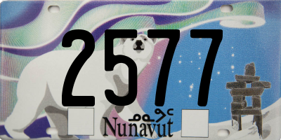 NU license plate 2577