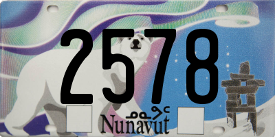 NU license plate 2578