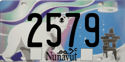 NU license plate 2579