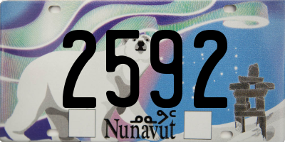 NU license plate 2592