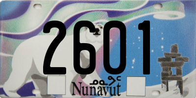 NU license plate 2601