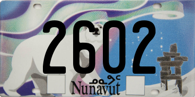 NU license plate 2602