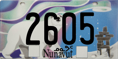 NU license plate 2605