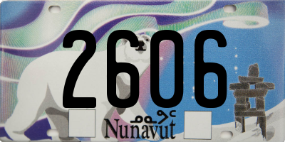 NU license plate 2606