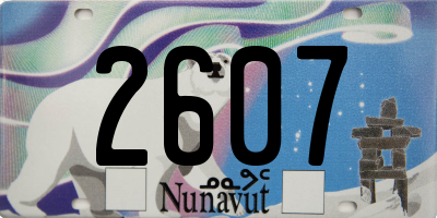 NU license plate 2607