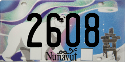 NU license plate 2608