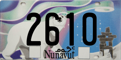 NU license plate 2610