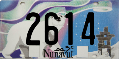 NU license plate 2614