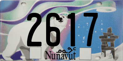 NU license plate 2617