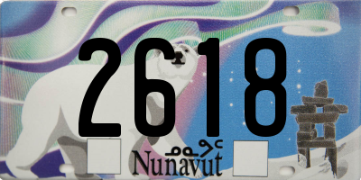 NU license plate 2618