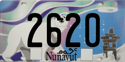 NU license plate 2620