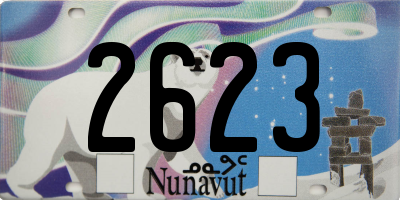 NU license plate 2623