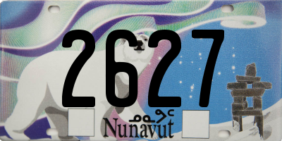 NU license plate 2627