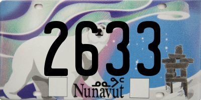 NU license plate 2633