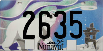 NU license plate 2635