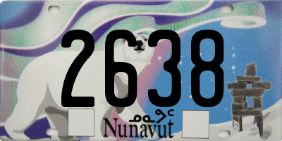 NU license plate 2638