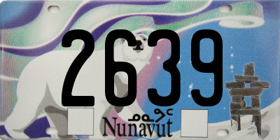 NU license plate 2639