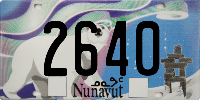 NU license plate 2640