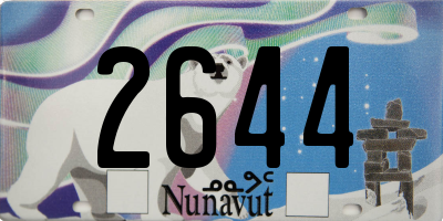 NU license plate 2644