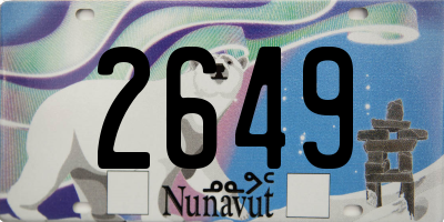 NU license plate 2649