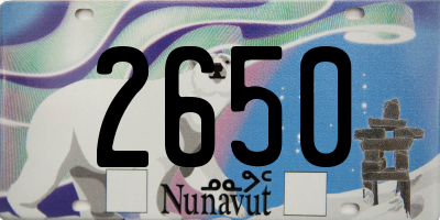 NU license plate 2650