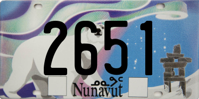 NU license plate 2651