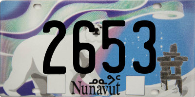 NU license plate 2653