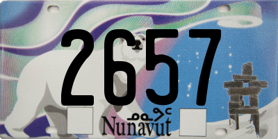 NU license plate 2657