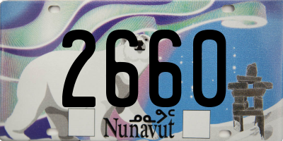 NU license plate 2660