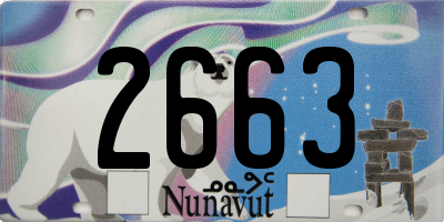 NU license plate 2663