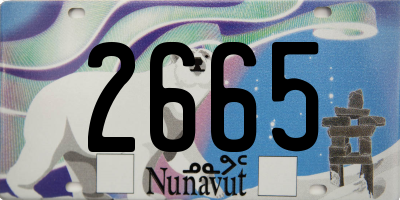 NU license plate 2665