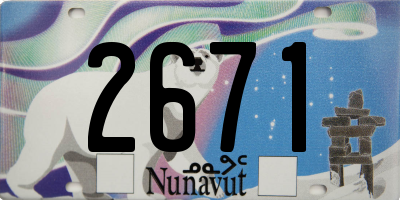 NU license plate 2671