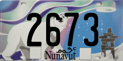 NU license plate 2673