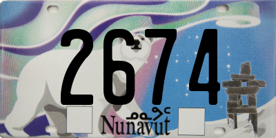 NU license plate 2674