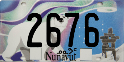 NU license plate 2676