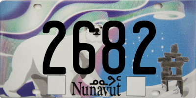 NU license plate 2682