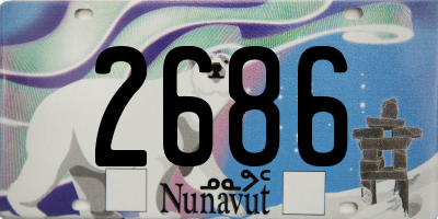 NU license plate 2686