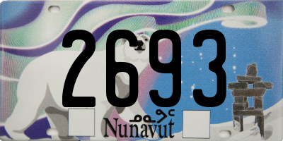 NU license plate 2693