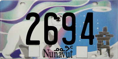 NU license plate 2694