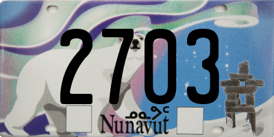 NU license plate 2703